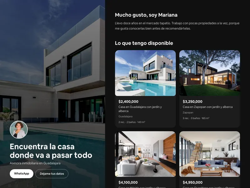 La plantilla Partida, del enfoque Personal