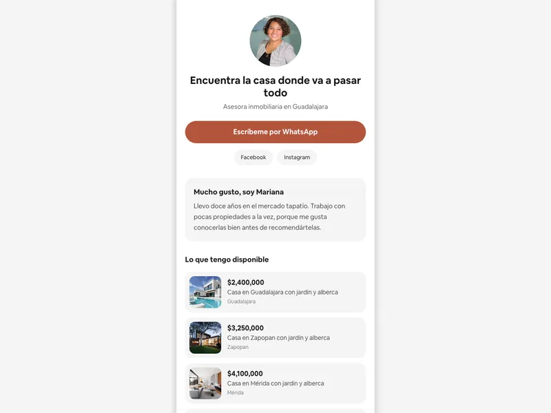 La plantilla Tarjeta, del enfoque Personal